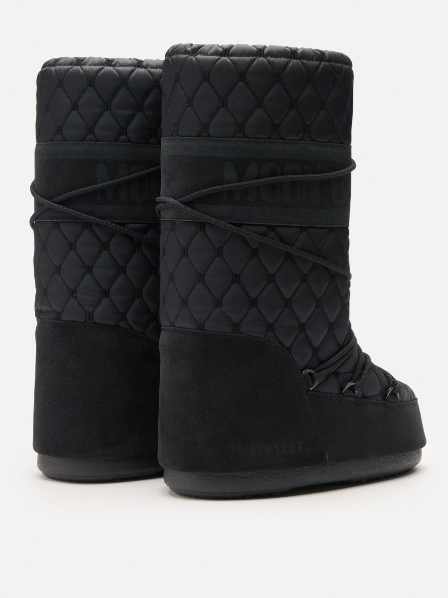 Moon Boot ICON QUILTED BOOTS - BLACK