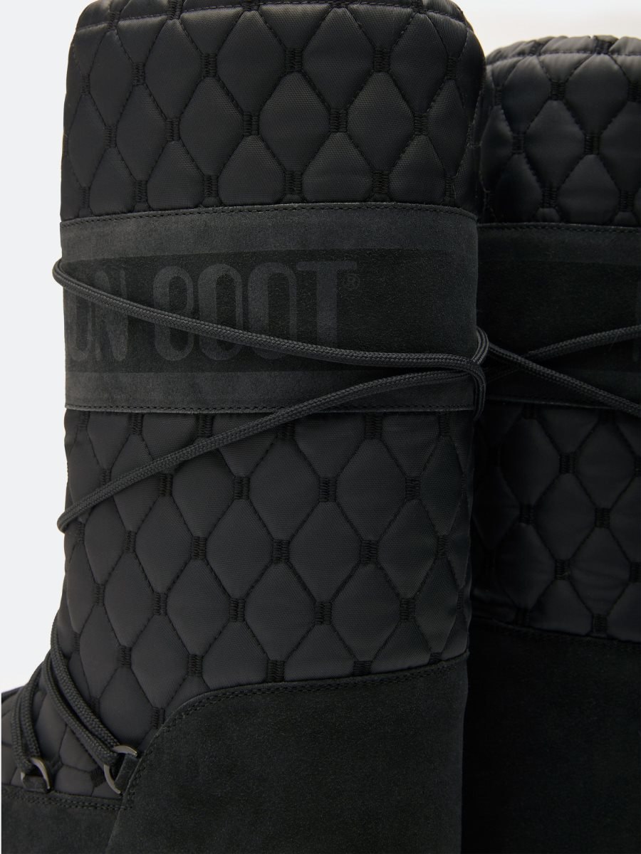 Moon Boot ICON QUILTED BOOTS - BLACK