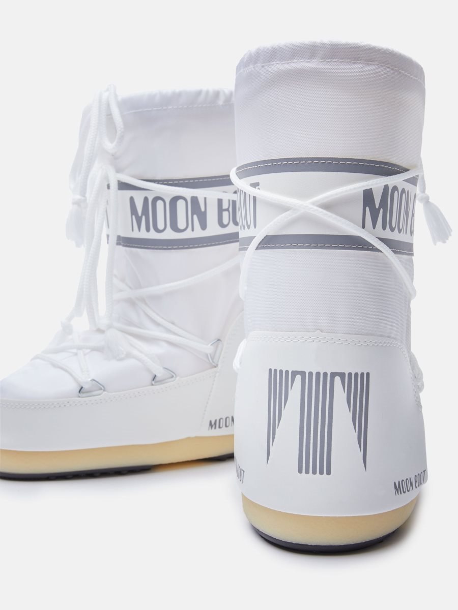 Moon Boot ICON JUNIOR NYLON BOOTS - WHITE