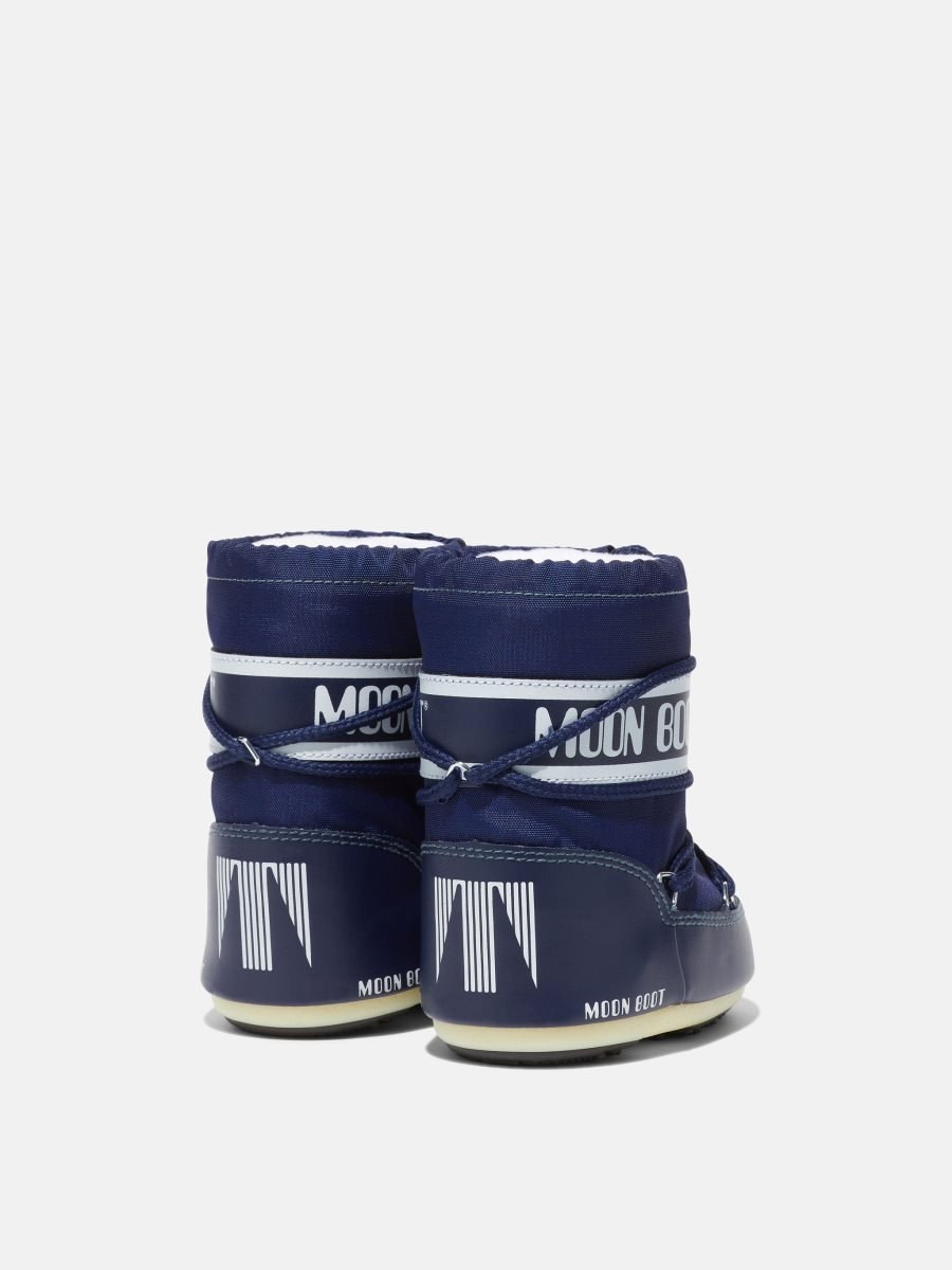 Moon Boot ICON MINI NYLON BOOTS - BLUE